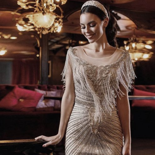Art Deco menyasszonyi ruha a különleges darabok kedvelőinek
